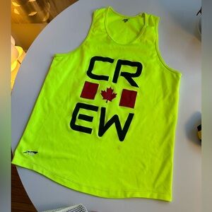 Neon Yellow Crew Tank Top Regatta Sport